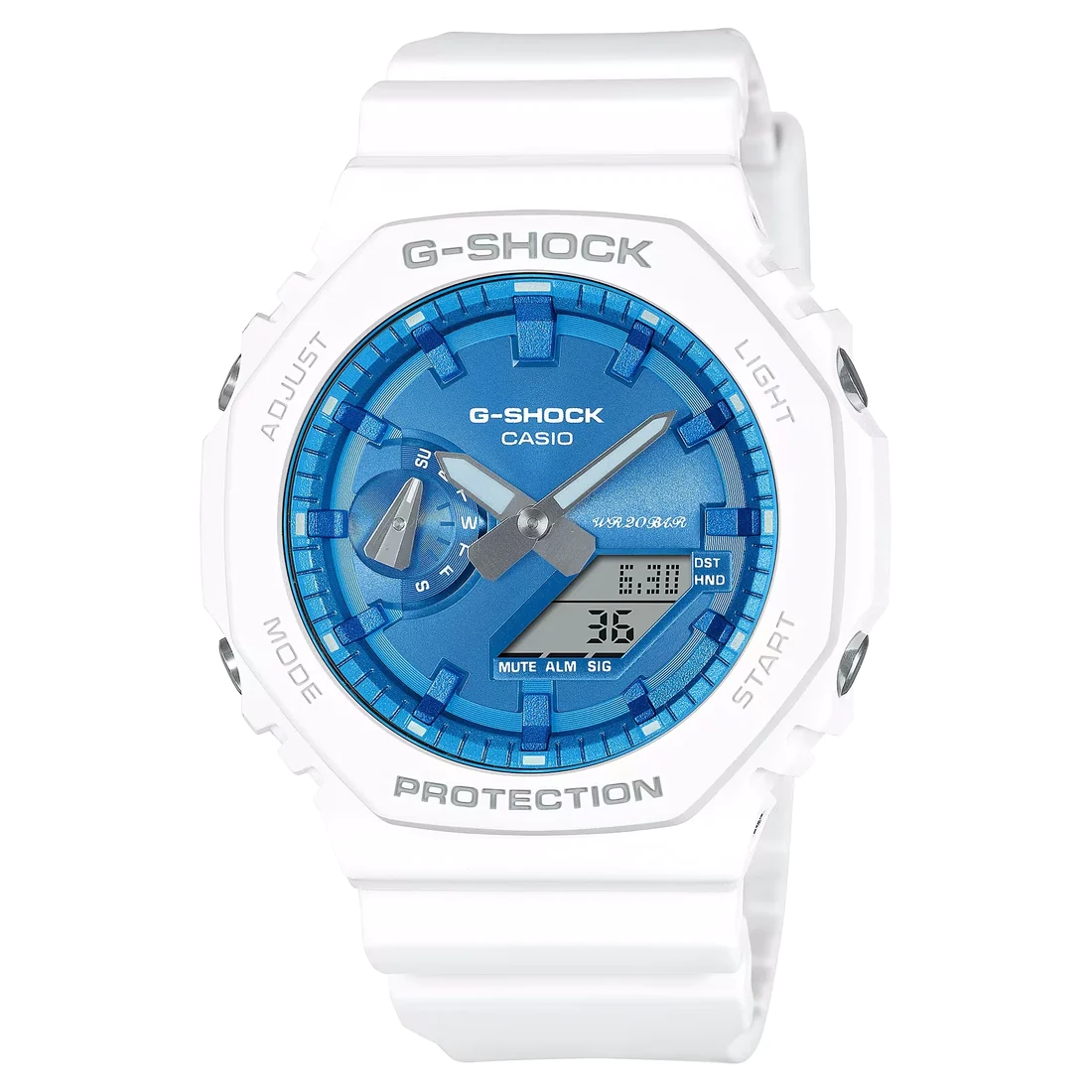 Orologio G-Shock GA-2100WS-7AER Precious Heart azzurro