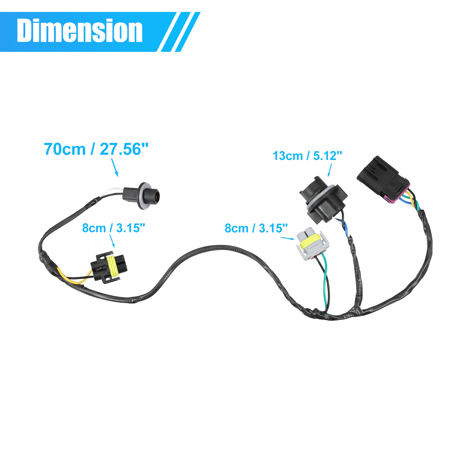 Piece of 2 15930264 Headlight Wiring Harness fit for Chevrolet Malibu