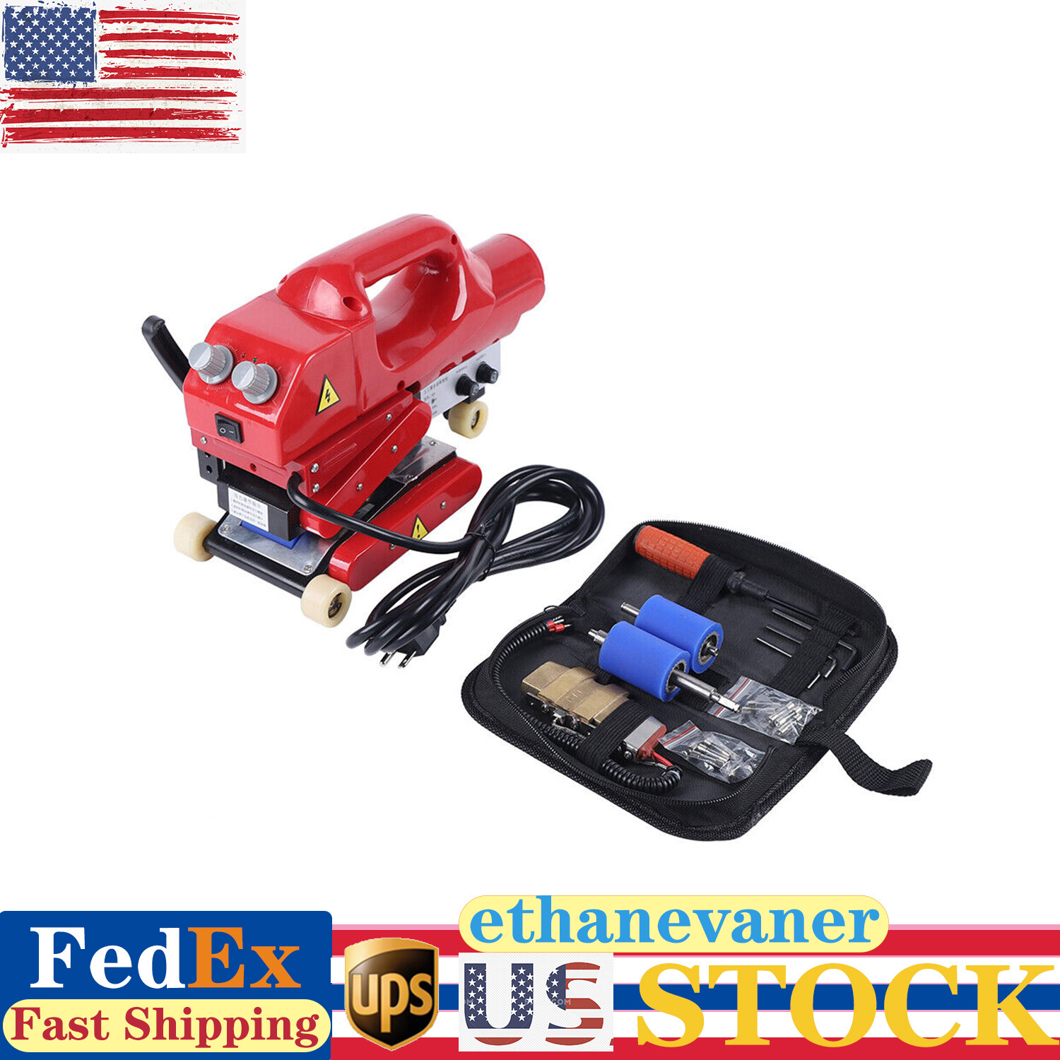 110V Geomembrane Welder Hdpe Layer Overlap Sealing Soldering Machine 800W USA