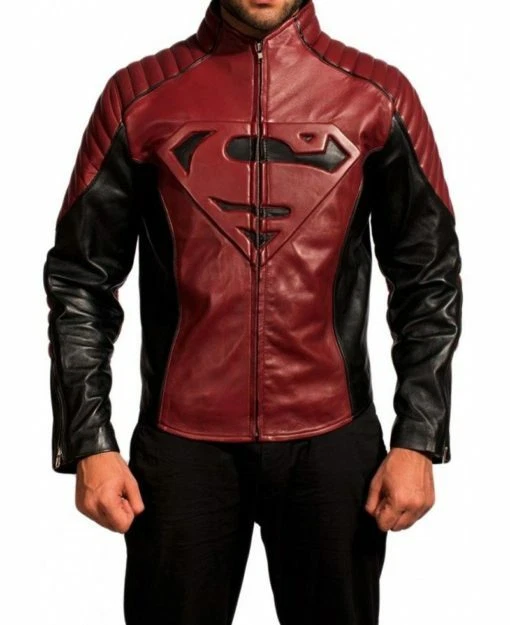 Superman Man of Steel Movie Leather Jacket Prop Replica