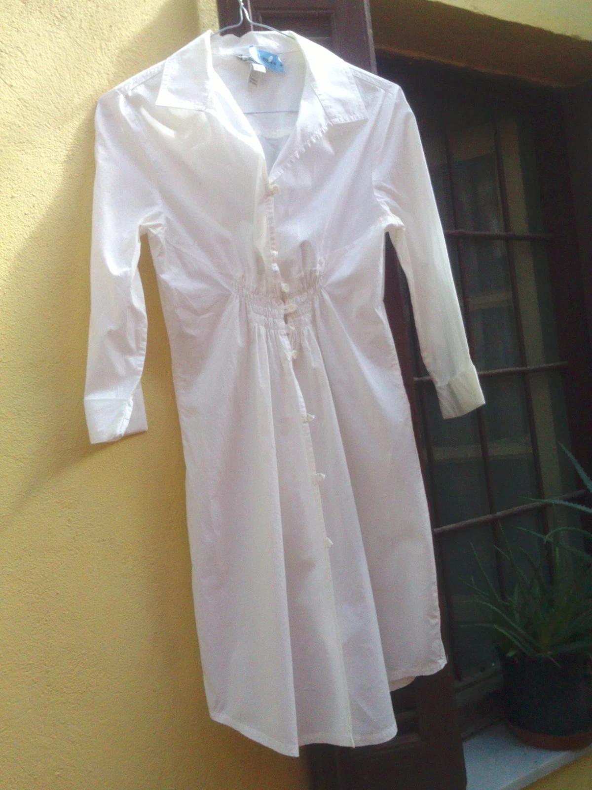 OFF WHITE Abito Camicia NUOVO MANGO (GRUPPO ZARA) bianco (bianco sporco) taglia L