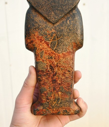 Ancienne statue pharaon tête ventes exceptionnelles de serpent sculpture météorite culture chinoise Hongshan 9,6
