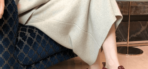 Cuello Alto Cachemira Mujeres Mezcla de Lana Suelto Tejido Suéter Falda Traje Juegos - Imagen 9 de 28