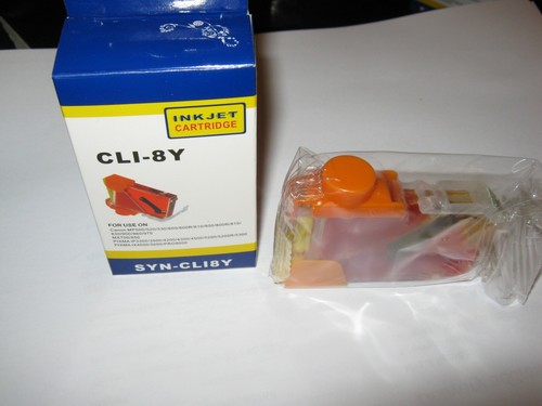 CLI-8Y Ink cartridge for Cannon MP ,MX,PIXMA IP and IX printers. - Photo 2/3