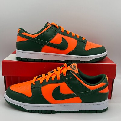Nike Dunk Low Miami Hurricanes DD1391 300 Men's Size 9 New