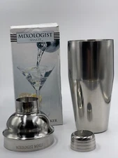 Mixologist World Cocktail Shaker Set 24 oz Stainless Steel