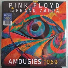 PINK FLOYD 2 LP * AMOUGIES 1969 * Blue Clear Marble Color ~ F. FRANK ZAPPA LIVE