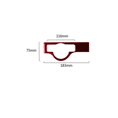 Red Carbon Fiber Headlight Switch Button Trim For Mercedes Benz C Class W204 - Picture 5 of 15