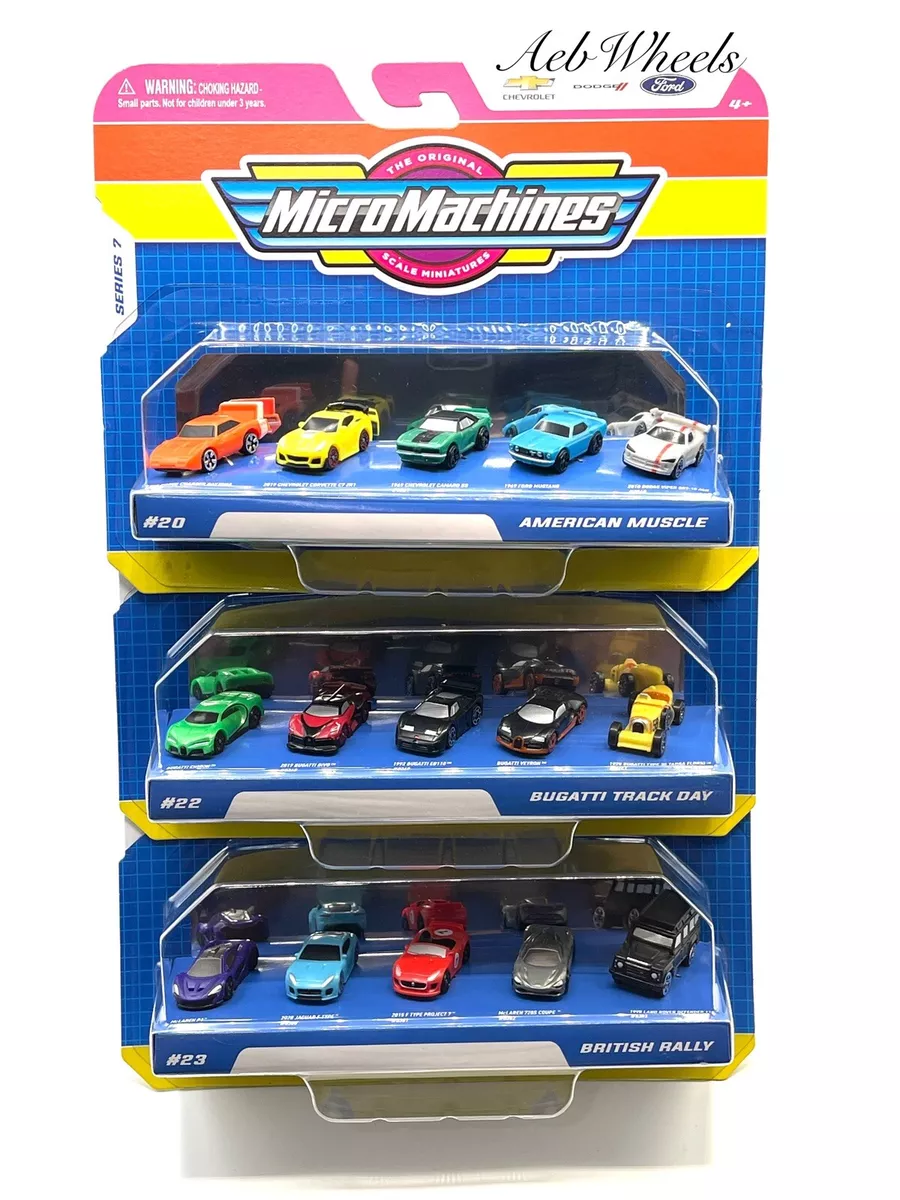 2023 Micro Machines Series 7 Lot American Muscle Bugatti Track Day