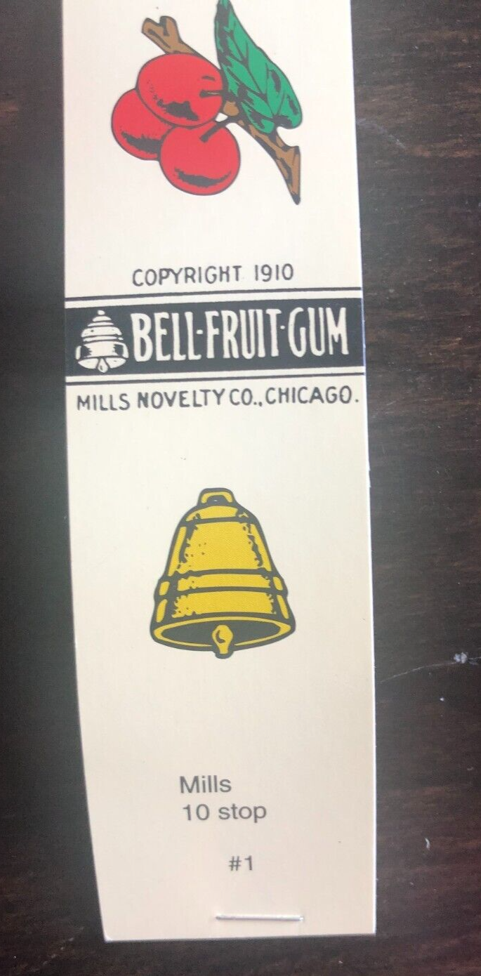 Mills Slot Machines Reel Strips New 10 Stop Set of 4 Strips eBay