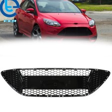 For Ford Focus 2013 2014 Glossy Black Grill Front Bumper Center Radiator Grille