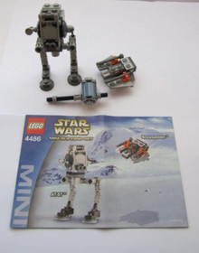 VINTAGE LEGO STAR WARS 4486 AT-ST & SNOWSPEEDER MINI BUILDING SET2003 USED