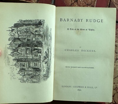 WORKS OF DICKENS 15 Volume 1/2 Leather Set Chapman & Hall 1892
