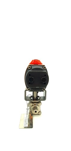 1/4" Gebco Kugelhahn mit Flowserve Serie 40 pneumatischer Antrieb - Bild 4 von 7