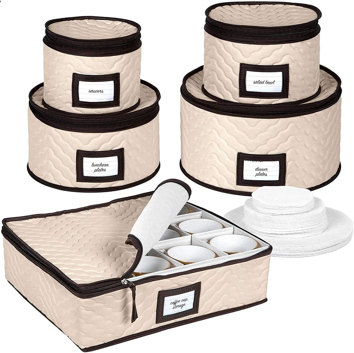 China Storage Containers 5-Piece Set Moving Boxes for Dinnerware, Glasses, Plate