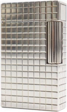 Working S.T.Dupont Gas Lighter Silver LINE 1 long without box