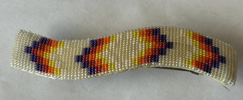 Navajo Beaded Spring Clasp Barrette