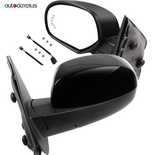 For 2007-2013 GMC Chevy Pair Power Memory Heated Puddle Signals Mirrors