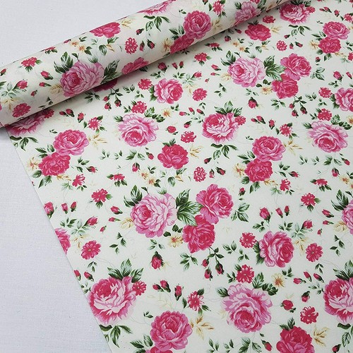100% Cotton Fabric - Animals , Novelty ,Roses Tulips FlowerS Lemon Floral Skull - Picture 16 of 25