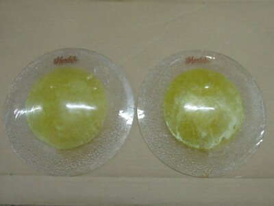 VINTAGE RARE 1920'S 30'S PAIR GLOWLITE 9 -15/16'' HEADLIGHT ART DECO GLASS LENSES