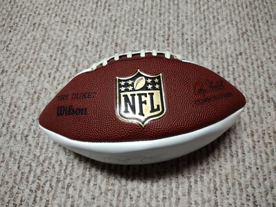 Wilson ''The Duke'' SIGNED NFL Leather Game Football Roger Goodell Commissioner 
