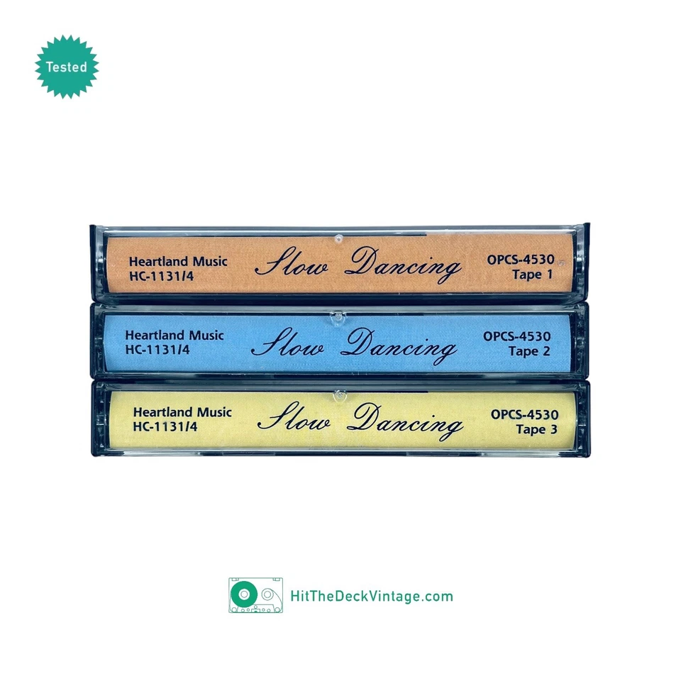 Slow Dancing Compilation Cassette Tapes 1991 Vol 1, 2, 3 Heartland 50s 60s - Image 3 of 4