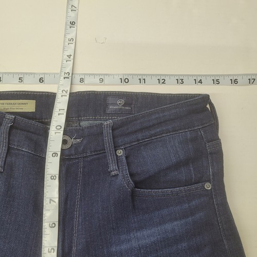 Adriano Goldschmied Farrah Skinny Jean Womens 29R Blue High Rise Skinny Stretch - Picture 8 of 10