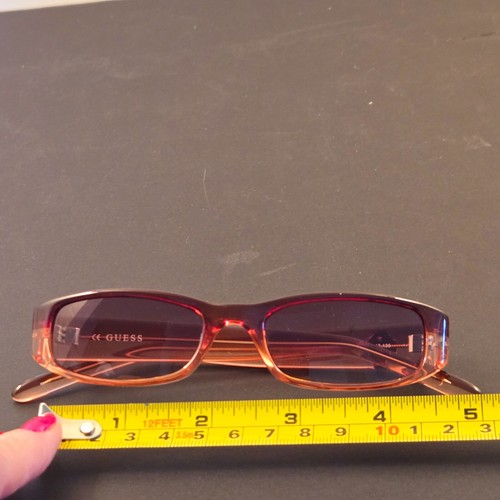 Guess EyeGlasses Frames Pinkish Brown Logo Guess GU 6107 BRNPK-50-with case - Picture 10 of 11