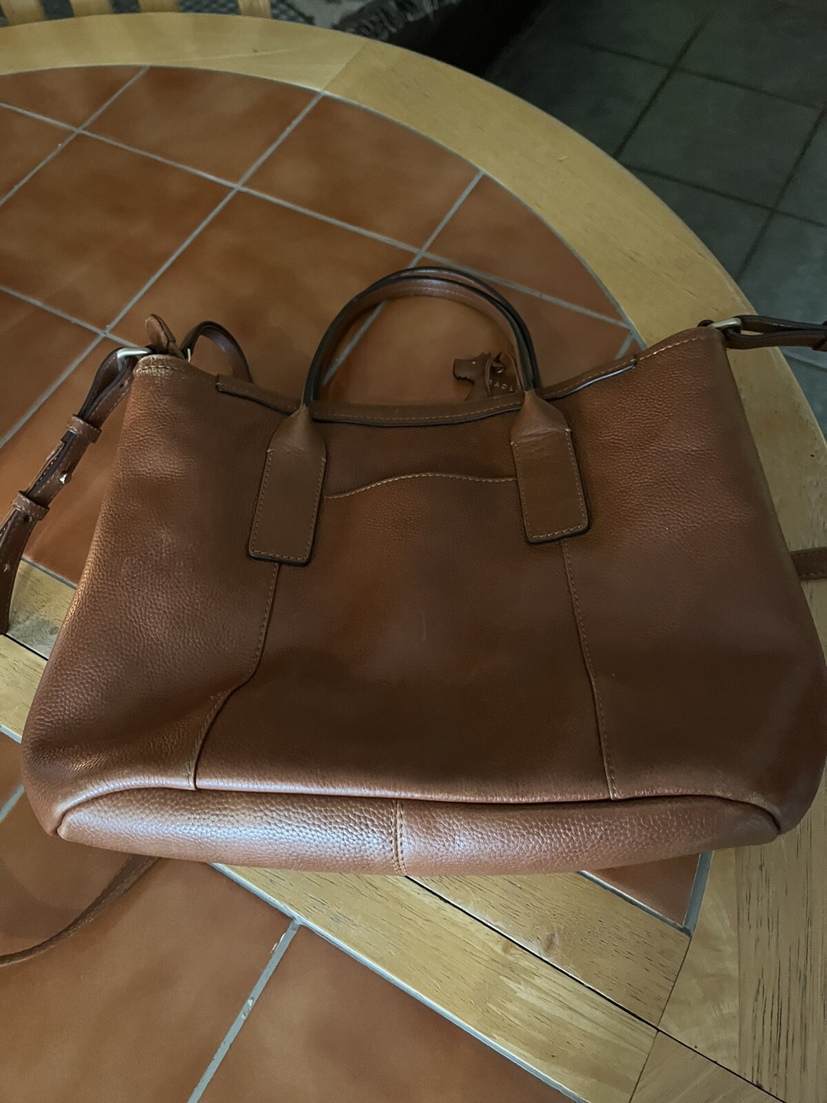 radley tan leather shoulder bag eBay