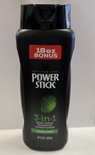 Power Stick 3 In 1 Body Wash Shampoo Conditioner Spring Fresh 18 Fl Oz Lot 3