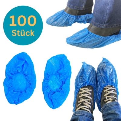 100x Überschuhe Überziehschuhe Schuhüberzieher Schuhschützer Schuhsocke blau