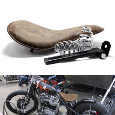 Motorrad Bobber Solo Sitz Braun Für Harley Honda Yamaha Suzuki  Kawasaki Chopper