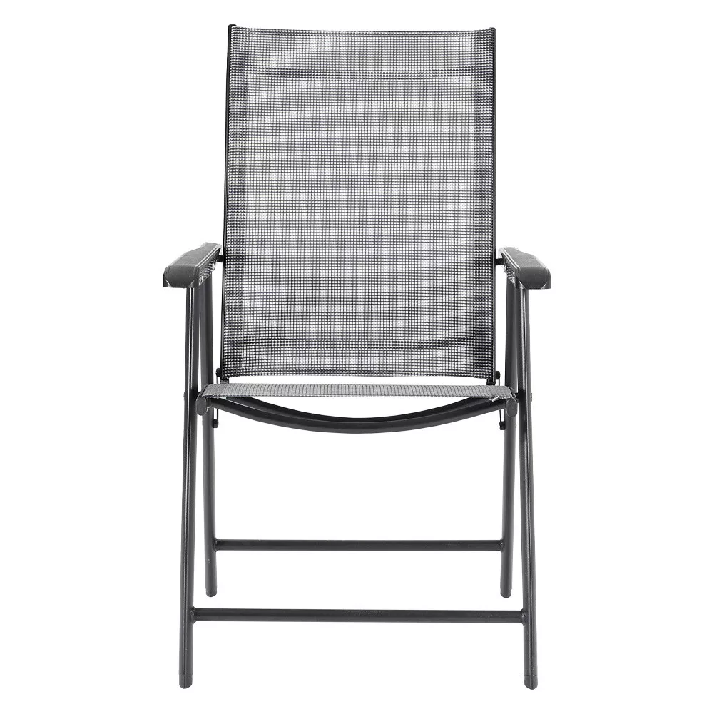 Black mesh 2024 patio chairs