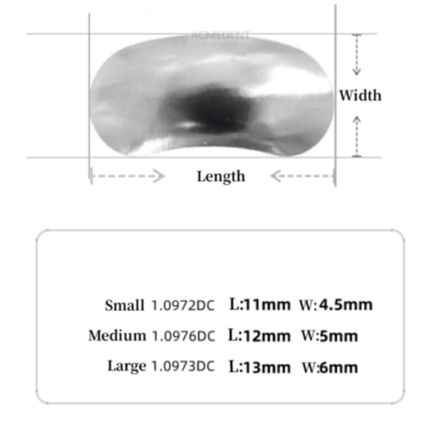 1.098DC Double Curve Matrices Dental TOR VM Matrix - Foto 3