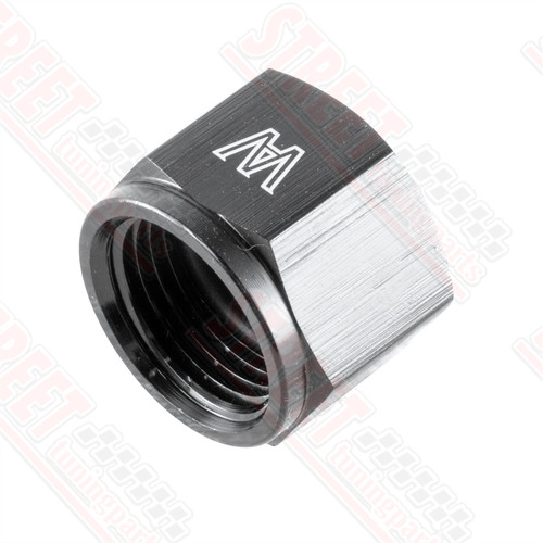 8AN Female Flare Fitting Cap Block Off Nut Aluminum Fits Fuel Systems - Picture 6 of 7