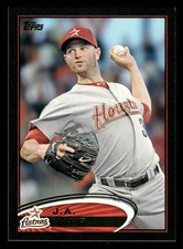 J.A. Happ Houston Astros 2012 Topps Black #560 SN /61