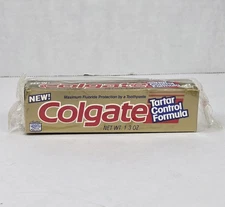 Vintage Colgate Tartar Control Formula Toothpaste 1.3 Oz 4 Avail