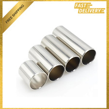 Stainless Steel Guitar Slide Set 4 Sizes for Acoustic Electric Bass Blues Tone