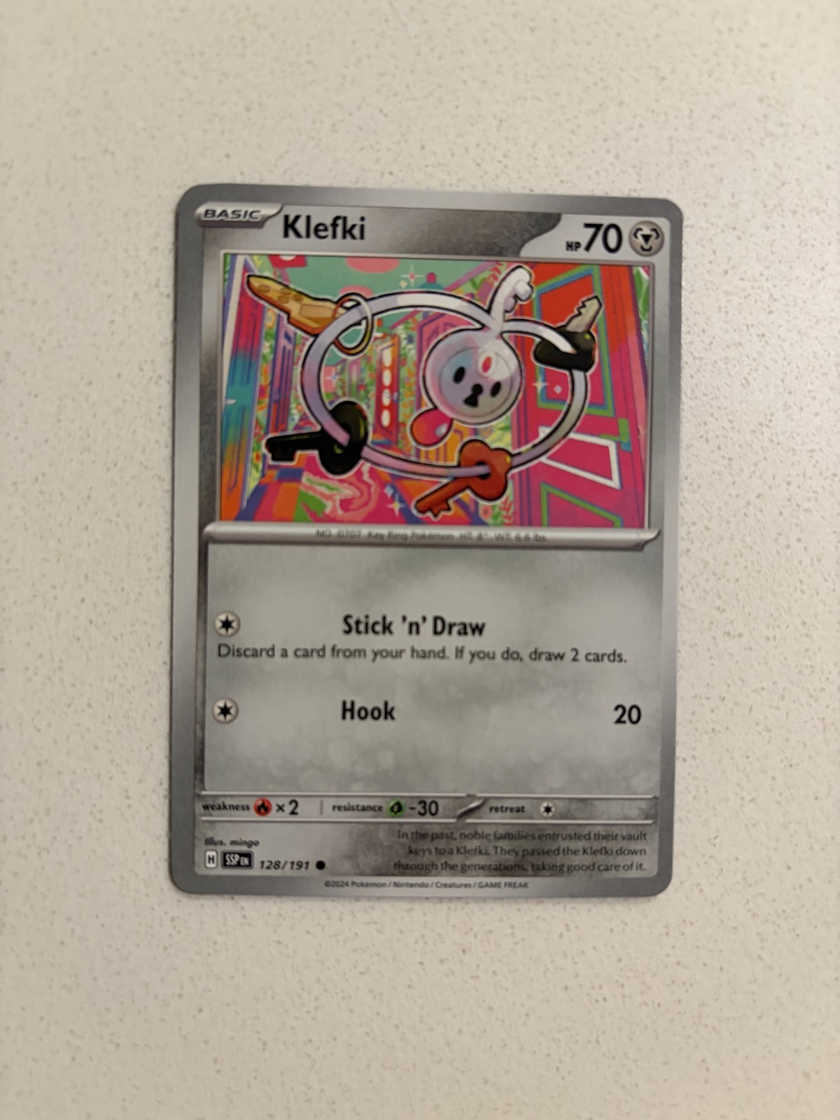 Klefki Common SV08: Surging Sparks 128/191 NM