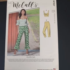 McCall's 7937 Misses 6 to 14 Semi Fitted Tops and Pants Uncut Sewing Pattern New