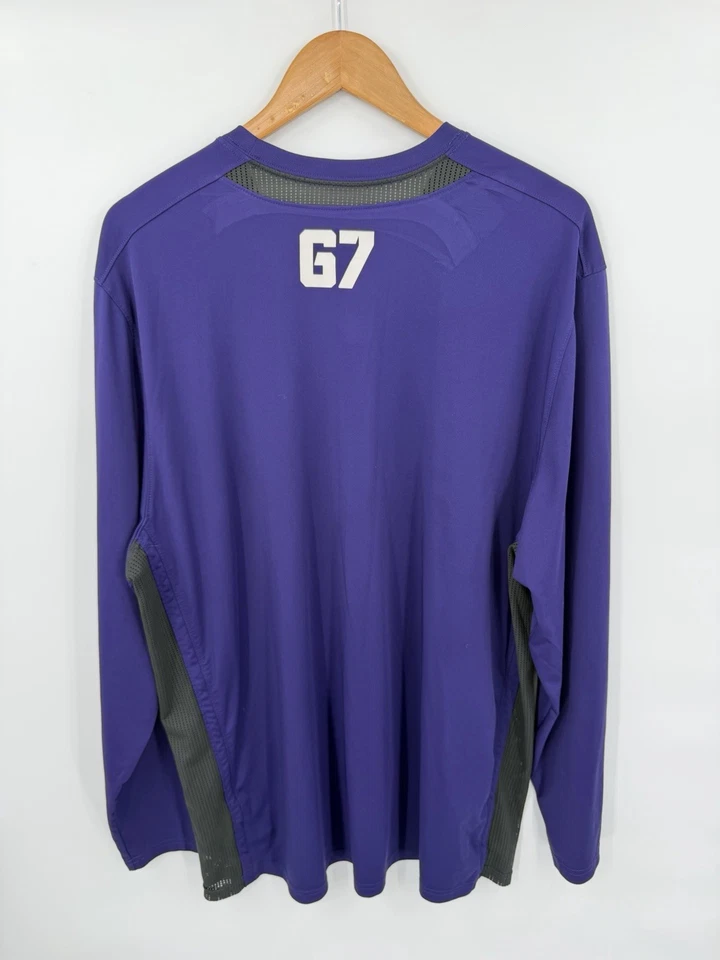 Camiseta de fútbol Nike TCU Horned Frogs emitida por el jugador talla XXL CFB grande 12 Foto 2 de 4