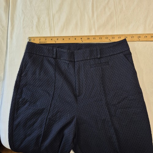 Soft Surroundings Quilted Ponte Pants Sz 12 Navy Blue - Picture 6 of 14
