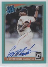 2018 Donruss Optic Rated Rookie Signatures Aqua Prizm Reyes Moronta Auto 0q3