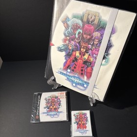 LOT OF 3 PHANTASY STAR ONLINE CD SEGA DREAMCAST TRADING CARDS CD PACK + BINDER!