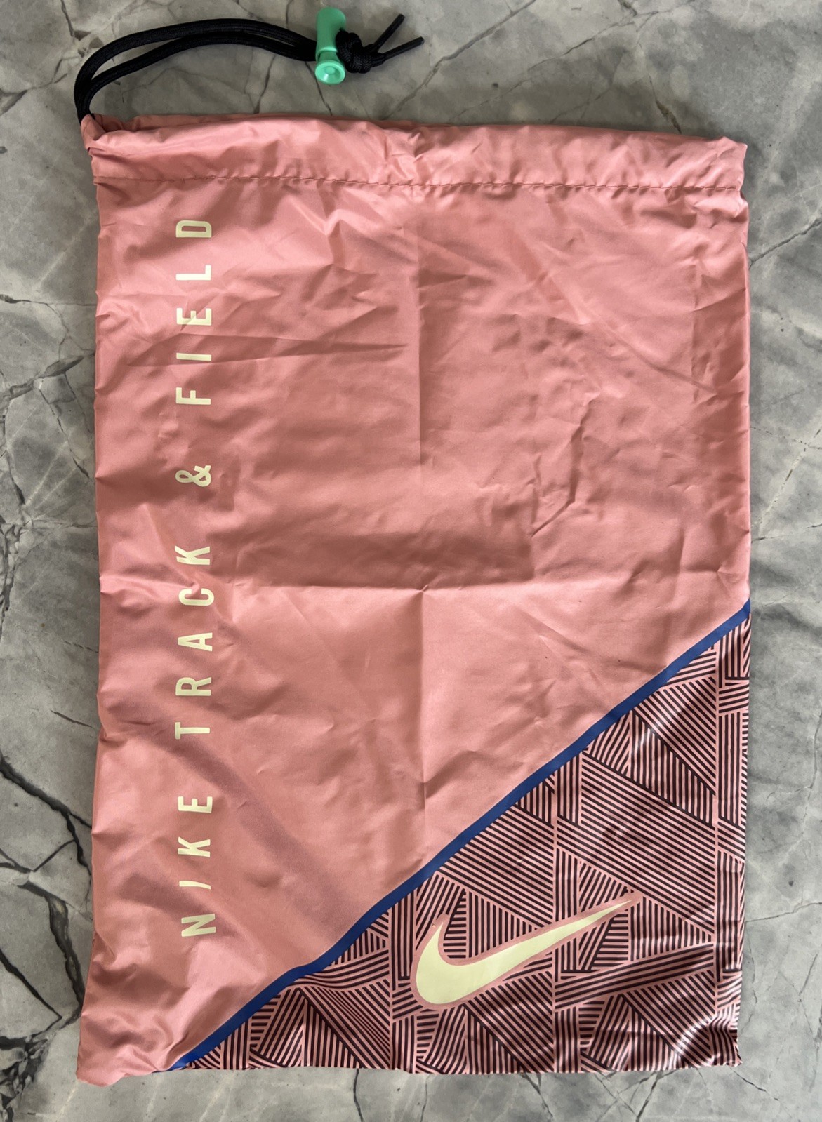 Nike Running Club Track & Field Storage Drawstring Track Shoe Bag 17.5"x13.5"  thumbnail 3