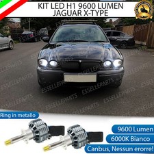 KIT FULL LED H1 CANBUS 360° JAGUAR X-TYPE CON LENTICOLARE 9600 LUMEN 6000K