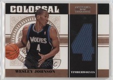 2010-11 Playoff National Treasures Jersey Number 52/99 Wesley Johnson #22 k4s
