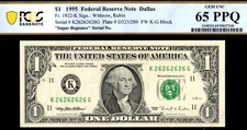 1995 $1 FRN K26262626G P.C.G.S #65PPQ
