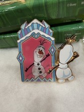 Shanghai Disneyland Disney Lenticular Mirror Reflections Mystery Pin Olaf Frozen