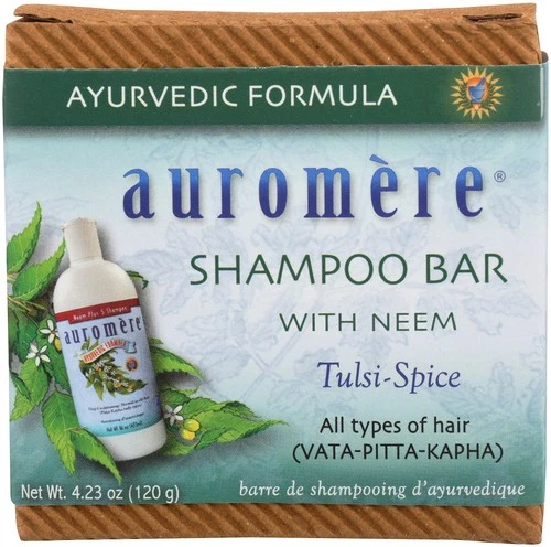 Auromere Ayurvedic Shampoo Bar - Eco Friendly, Handmade, Vegan, Cruelty Free,...